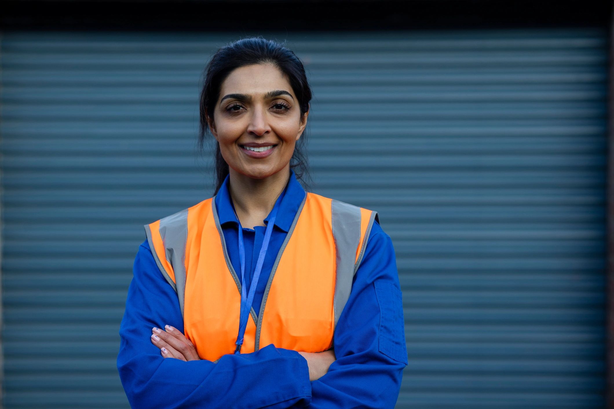 friendly auto recycling staff portrait