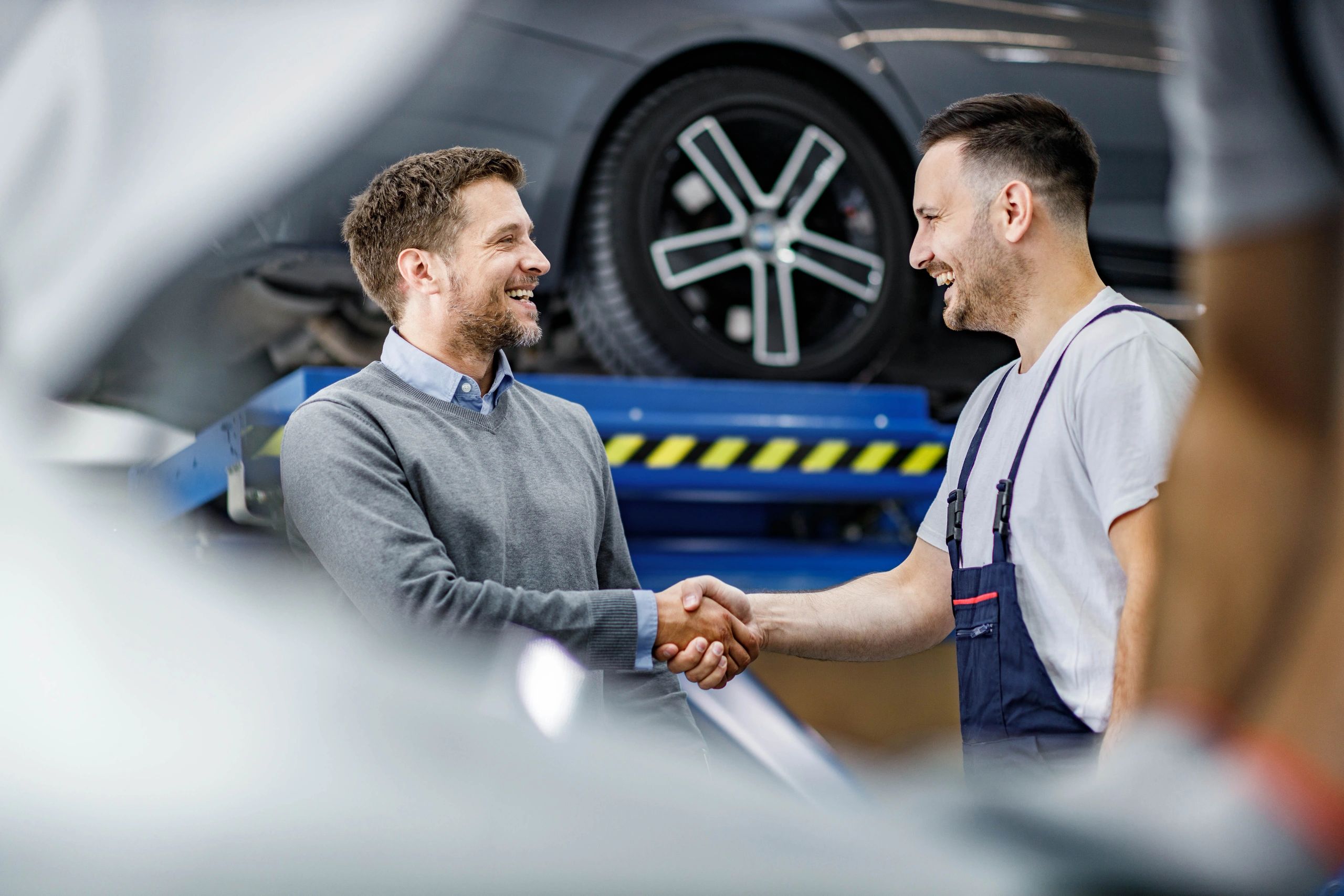 customer happy with car service